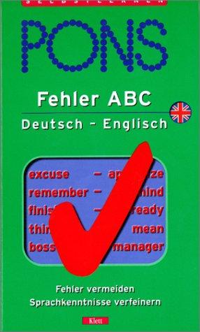 Fehler ABC, Deutsch-Englisch