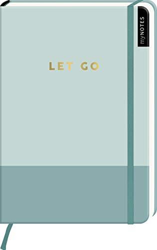 myNOTES Notizbuch A5: Let go: Notebook medium, gepunktet | In minimalistischem Desgin / Pastell Türkis: Ideal als Bullet Journal oder Tagebuch