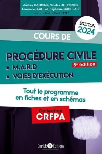 Cours de procédure civile 2024 : MARD, voies d'exécution : tout le programme en fiches et en schémas