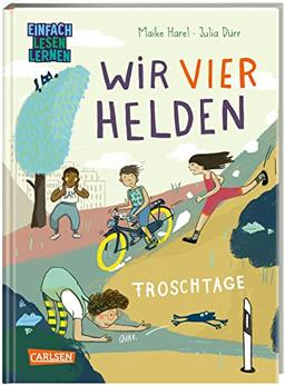 Wir vier Helden: Froschtage: Einfach lesen lernen | Warmherziges Kinderbuch für Leseanfänger*innen ab 6 Jahren über Freundschaft und Inklusion