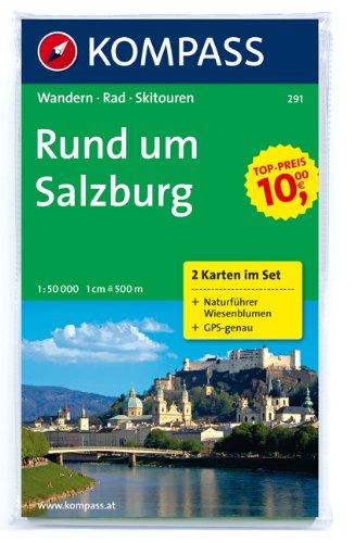 Rund um Salzburg: Wanderkarten-Set mit Radrouten, Skitouren und Naturführer. GPS-genau. 1:50000