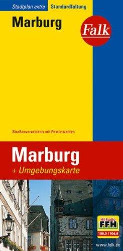 Falk Stadtplan Extra Standardfaltung Marburg