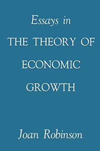 Essays in the Theory of Economic Growth