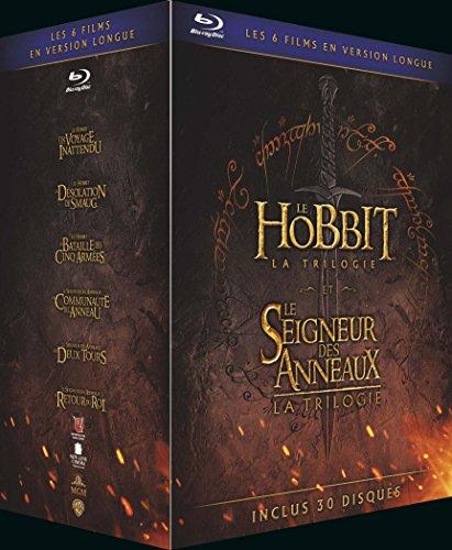 Coffret terre du milieu : trilogie le hobbit ; trilogie le seigneur des anneaux [Blu-ray] [FR Import]