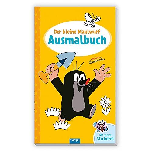 Trötsch Der kleine Maulwurf Ausmalbuch mit Stickern: Malbuch Beschäftigungsbuch Ausmalbuch