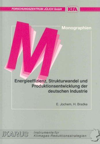 Energieeffizienz, Strukturwandel und Produktionsentwicklung der deutschen Industrie (Monographien des Forschungszentrums Jülich)