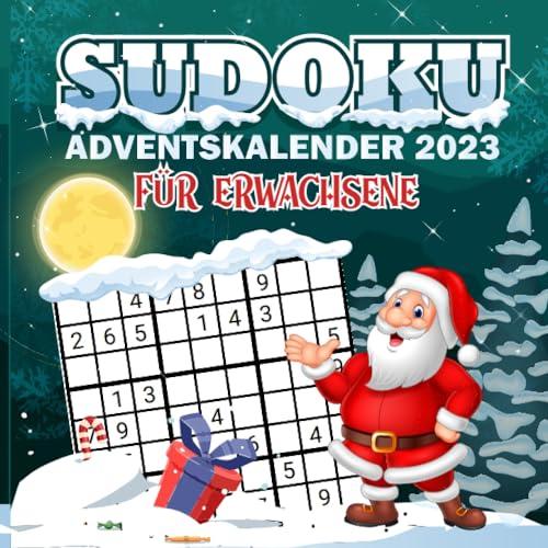 Sudoku Adventskalender für Erwachsene: Weihnachtskalender 2023 mit Sudokus von leicht bis Schwer für Männer und Frauen