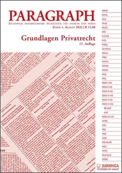 Paragraph - Grundlagen Privatrecht (Edition Juridica)