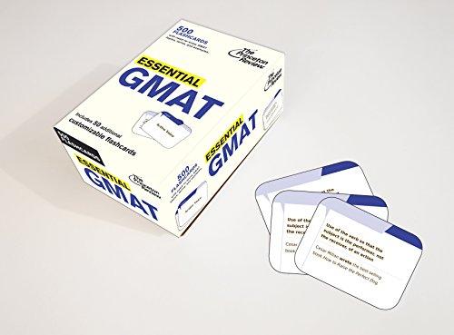 Essential GMAT (flashcards): 500 Flashcards with Need-To-Know Topics, Terms, and Examples for GMAT Math and Verbal Subject Areas (Graduate School Test Preparation)