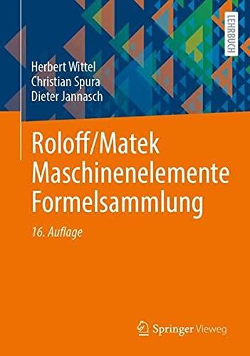 Roloff/Matek Maschinenelemente Formelsammlung