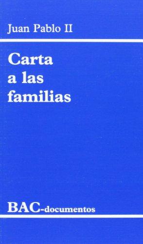 Carta a las familias: 1994 año de la familia (DOCUMENTOS, Band 13)