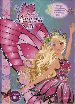 Barbie Mariposa : un livre panoramique avec des autocollants