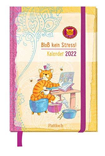 Om-Katze: Bloß kein Stress! Taschenkalender 2022: Terminkalender, Wochenplaner mit Ferienterminen und Monatsübersichten