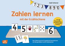 Zahlen lernen mit der Erzählschiene. Den Zahlenraum bis 10 spielerisch kennenlernen mit Mengenbildern und 32 Zahlenkarten (Don Bosco Lernkarten für Kita, Vorschule und Schulkindbetreuung)