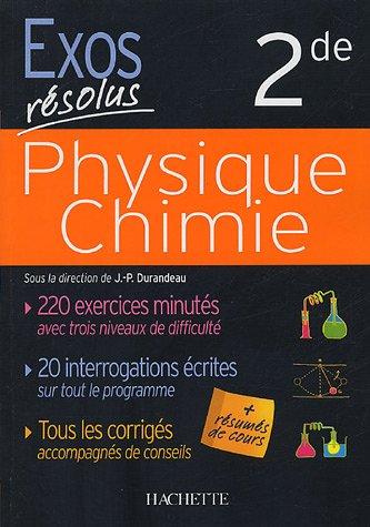 Physique chimie 2de