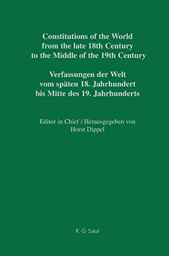 Constitutional Documents of Denmark, Norway and Sweden 1809–1849 (Constitutions of the World from the late 18th Century to the Middle of the 19th Century. Europe., Band 6)