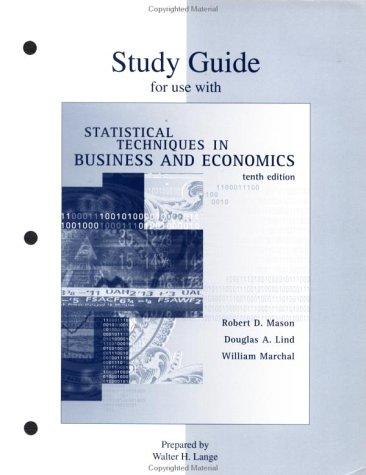 Statistical Techniques in Business and Economics