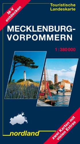 Mecklenburg-Vorpommern, Touristische Landeskarte: 1:380000. Mit Ortsregister