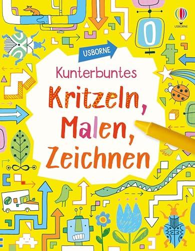 Kunterbuntes Kritzeln, Malen, Zeichnen: Mitmachbuch für kreative Beschäftigung – malen und kritzeln ab 7 Jahren