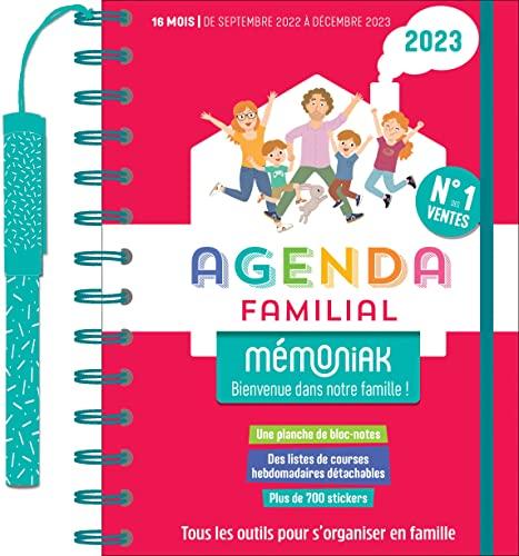 Agenda familial 2023 : 16 mois, de septembre 2022 à décembre 2023 : tous les outils pour s'organiser en famille