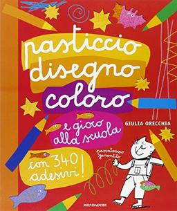 Pasticcio, disegno, coloro e gioco alla scuola