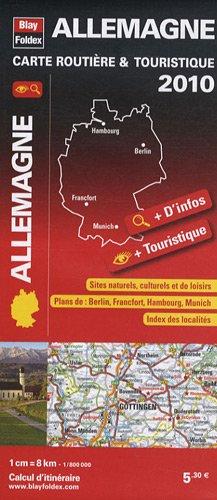 Allemagne, carte routière & touristique - 2010