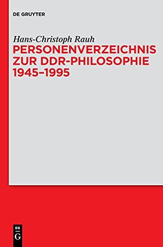 Personenverzeichnis zur DDR-Philosophie 1945–1995