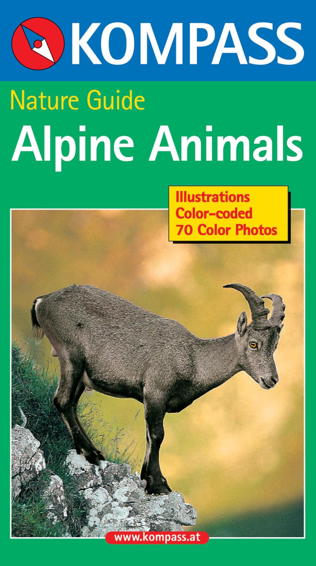 KOMPASS Naturführer Alpine Animals: Englische Ausgabe