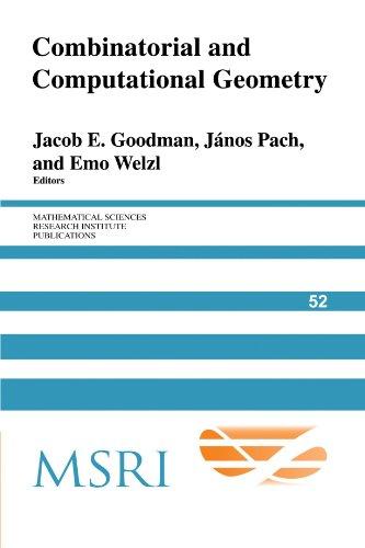 Combinatorial and Computational Geometry (Mathematical Sciences Research Institute Publications, Band 52)