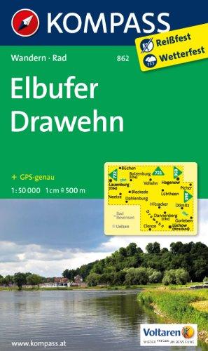 Elbufer - Drawehn 1 : 50 000: Wanderkarte mit Radtouren. GPS-genau