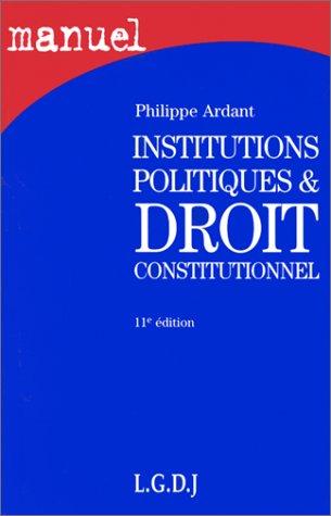 Institutions Politiques and Drot Constitutionnel (Manuels)