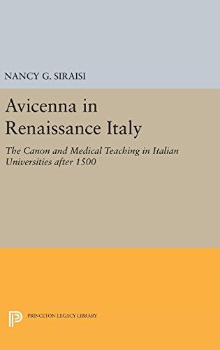 Avicenna in Renaissance Italy: The Canon and Medical Teaching in Italian Universities after 1500 (Princeton Legacy Library)