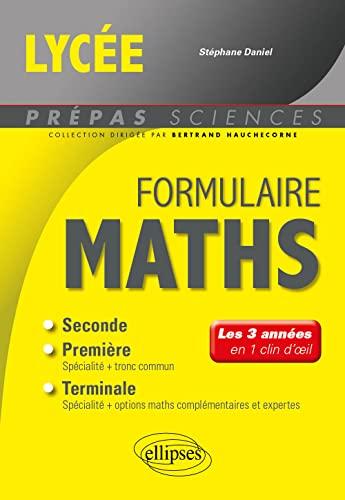 Formulaire maths lycée : les 3 années en 1 clin d'oeil