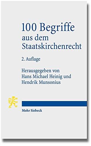 100 Begriffe aus dem Staatskirchenrecht