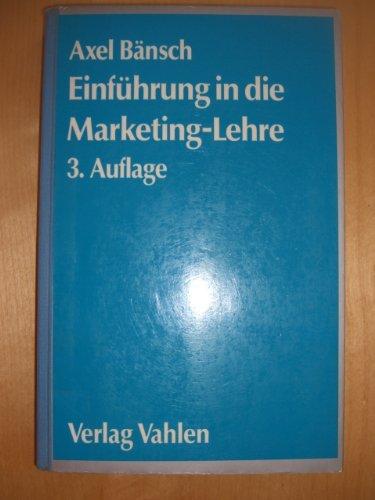 Einführung in die Marketing-Lehre: Rechtsstand: 19980101