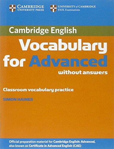 Cambridge Vocabulary for Advanced without Answers (Cambridge English)