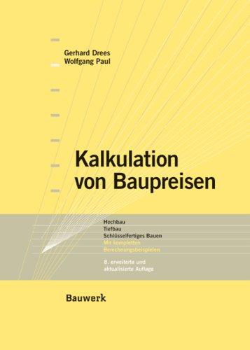 Kalkulation von Baupreisen