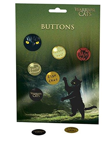 Warrior Cats - Buttons: 5x klein, 1x groß