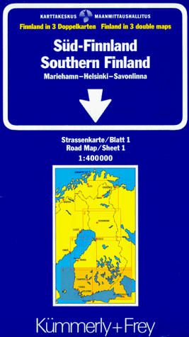 Kümmerly & Frey Karten, Süd-Finnland (Regional Maps - Finland)