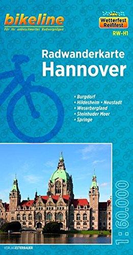 Hannover (RW-H1) Burgdorf, Hildesheim, Neustadt, Weserbergland, Steinhuder Meer, Springe, 1:60 000, wetter- und reißfest, GPS-tauglich mit UTM-Netz