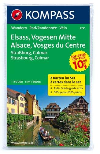 Elsass - Vogesen Mitte - Alsace - Vosges du Centre: Wanderkarten-Set mit Aktiv Guide. GPS-genau. 1:50000