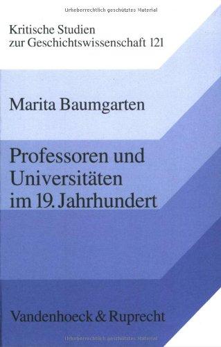 Professoren und Universitäten im 19. Jahrhundert