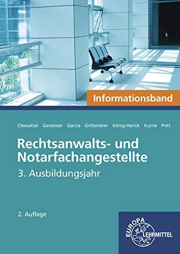 Rechtsanwalts- und Notarfachangestellte, Informationsband: 3. Ausbildungsjahr