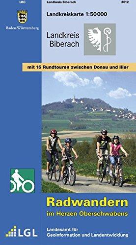 Topographische Sonderkarten Baden-Württemberg. Sonderblattschnitte auf der Grundlage der amtlichen topographischen Karten, meist grössere ... im Herzen Oberschwabens (Landkreiskarte)