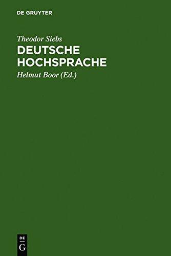 Deutsche Hochsprache: Bühnenaussprache