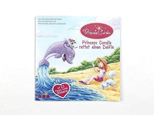 Princess Coralie rettet einen Delfin: mit 21 Princess Coralie-Glitter-Stickern