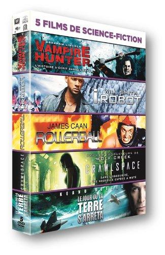 Coffret sf : abraham lincoln, vampire hunter ; I, robot ; rollerball ; crawlspace ; le jour où la terre s'arrêta [FR Import]