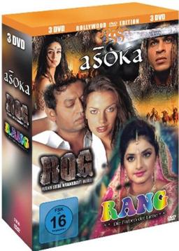 Bollywood Edition : Asoka The Great - Rog (Wenn Liebe krankhaft wird) - Rang (Die Farben der Liebe) - 3 DVD Box