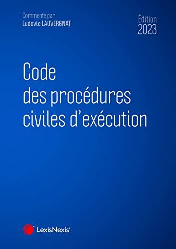 Code des procédures civiles d'exécution 2023