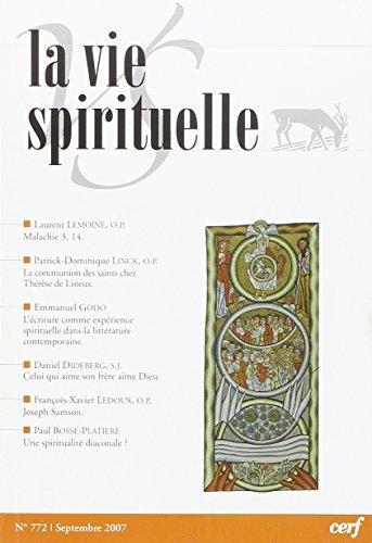 La vie spirituelle numéro 772